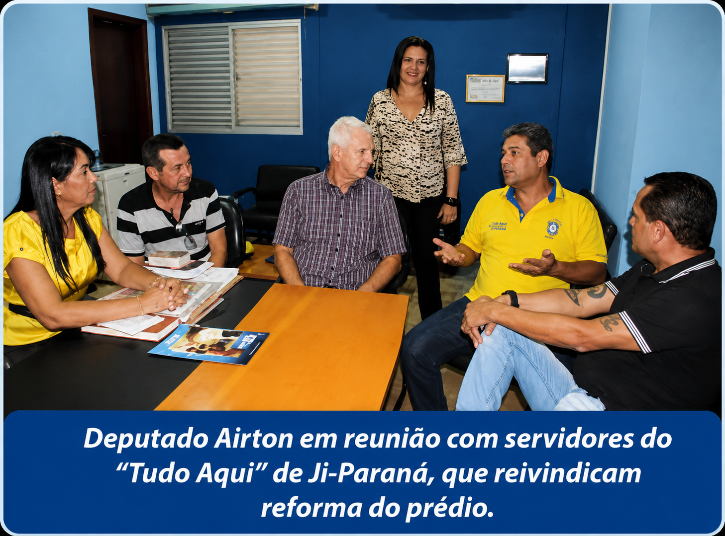 Reunião com servidores do Tudo Aqui de Ji-Paraná
